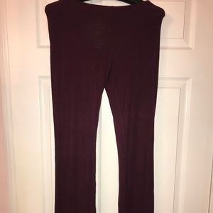 Burgundy Flare Pants